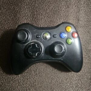 Microsoft Xbox 360 BLACK Wireless Controller Genuine OEM Controller TESTED